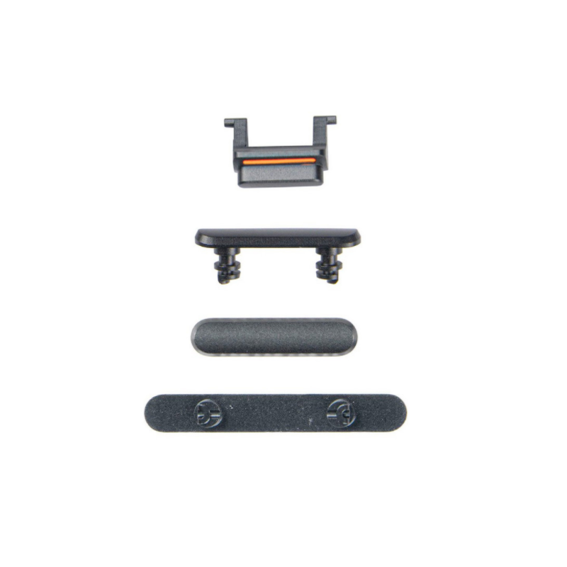 IPhone XR Side Button Set (Volume, Power, Mute) - Black