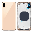 IPhone XS Max Complete Back Cover Glass with Frame - Gold