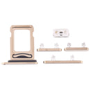 IPhone 12 Pro Sim Card Holder (Dual) + Side buttons - Gold
