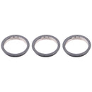 IPhone 12 Pro Max Metal Protector Hoop Ring for Camera (3 pcs) - Grey